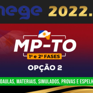 MP TO – Promotor de Justiça – (1ª e 2ª fase) Reta Final – Pós Edital – MEGE 2022 – Ministério Público de Tocantins - Rateio PosEdital