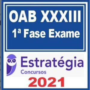 OAB 1ª Fase (33) XXXIII Exame da Ordem – Estratégia 2021 - Rateio OAB