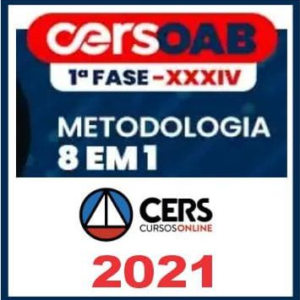 OAB 1ª Fase XXXIV Exame (Metodologia 8 em 1) Cers 2021 - Rateio Ordem dos Advogados Exame 34