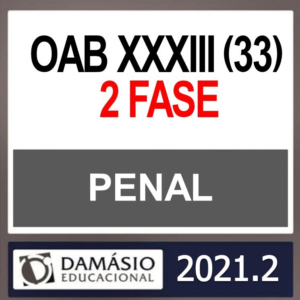 OAB 2ª Fase XXXIII (33) – ( DIREITO PENAL ) – DAMÁSIO