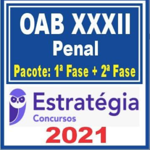 OAB XXXII Penal (Pacote 1ª fase + Curso de 2ª fase) Estratégia