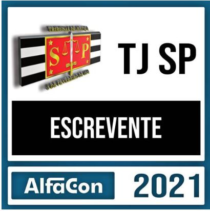 Pacote Completo - TJ SP (Escrevente Técnico Judiciário) - com videoaulas - 2021 - ALFACON - Rateio TJSP Tribunal Justica Sao Paulo