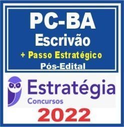 PC BA (Escrivão + Passo) Pós Edital – Estratégia 2022 - Rateio PCBA Bahia Polícia Civil PC-BA PosEdital