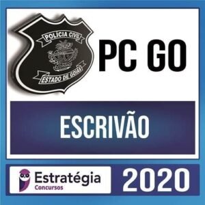 PC GO 2020 – Escrivao - ESTRATÉGIA - Rateio  PCGO Policia Civil Goias