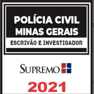 PC MG - Escrivão e Investigador - Supremo 2021 - PCMG POLICIA CIVIL MINAS GERAIS - RATEIO 2021
