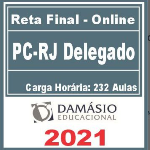 PC RJ (Delegado) Reta Final Pos Edital – Damásio 2021 - Delta PCRJ Policia Civil Rateio POSEdital
