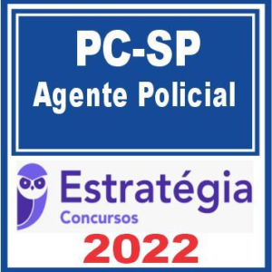 PC SP (Agente Policial) Estratégia 2022 - Rateio PCSP Sao Paulo Policia Civil