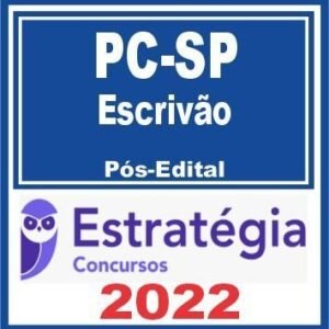 PC SP (Escrivão) Pós Edital – Estratégia 2022 - Rateio PCSP Policia Civil Sao Paulo Policial PosEdital Curso Intensivo Escrivao