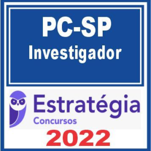 PC SP (Investigador) Estratégia 2022 - Rateio PCSP Sao Paulo Policia Civil