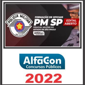 PM SP (Oficial – CFO) Pós Edital – Alfacon 2022 - Rateio PMSP POsEdital CFO Cadete