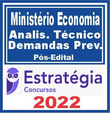 PSS-Ministério da Economia (Analista Técnico de Demandas Previdenciárias) Pós Edital – Estratégia 2022