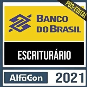 Rateio BB 2021 – Escriturário - ALFACON - Banco do Brasil (Escriturário - Agente Comercial) Pacote - 2021 - Pós-Edital