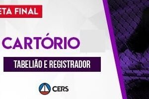 Reta Final 1ª Fase Cartório MS 2021- Cers Rateio Cartorario - Mato Grosso do Sul