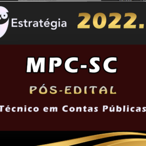 MPC-SC (Técnico em Contas Públicas) Pacote – 2022 (Pós-Edital) - MPC SC SAnta
