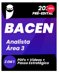 BACEN Analista Área 3 Econômica e Monetária 2022 Pré-Edital