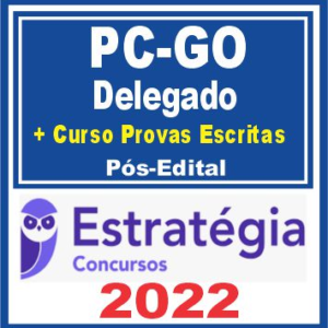 PC GO (Delegado Teórico + Provas Escritas) Pós Edital - 2022 Estrategia - Rateio PosEdital Delta PCGO Policia Civil Goias Policial