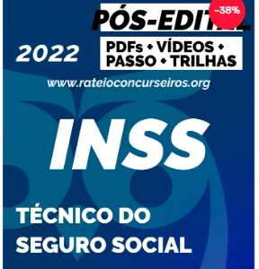 INSS Técnico do Seguro Social 2022 Pós-edital Esrategia - Rateio Pos Edital Inss PosEdital Seguro Social