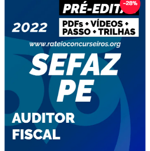 SEFAZ PE Auditor Fiscal 2022 Pré-Edital