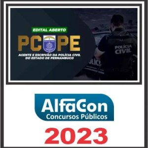 PC PE (AGENTE E ESCRIVÃO) PÓS EDITAL – ALFACON 2023 - Rateio PCPE Pernambuco