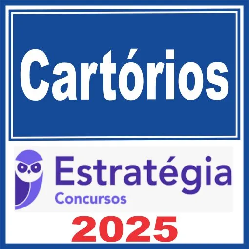 Cartórios (Curso Regular) Estratégia 2025 - Rateio Regular Todos Estados Cartorio